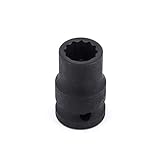 Genius Tools 1/2' Dr. 40mm Thin Wall Impact Socket (12-Point) (CR-Mo) - 453840