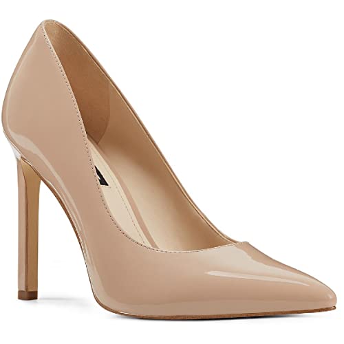 Nine West Womens Tatiana3 Pointed Toe Evening Heels Taupe 10