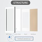 A3 Picture Frame with Mount, Pack of 2 White A3 Poster Frames, 29.7x42cm Photo Frames with Safe Perspex Front, Wall Mounting - Image 7