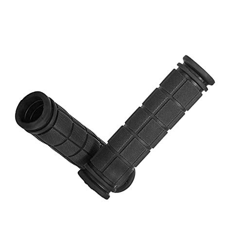 1 Pair Bike Handle Grips,Soft Rubber Bike Grips for Mountain Bicycle,Bike Handle Grips,Scooter Grips(Black)