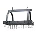 Old Dutch Rectangular Hanging Pot Rack with Grid & 24 Hooks, Graphite, 30" x 20.5" x 15.75"