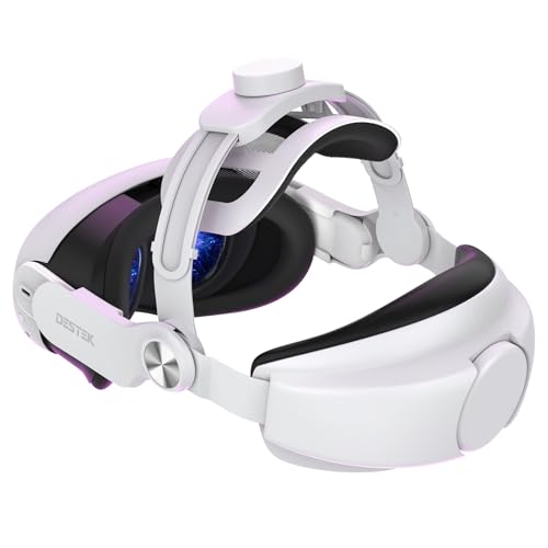 DESTEK QH3 Pressure-Free Head Strap: Enhance Comfort with Added Top-Fit Adjustment - Compatible with Oculus/Meta Quest 3; Balances Weight at 3 Angles