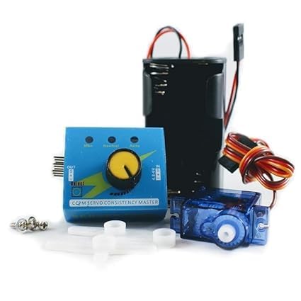 SG90 Micro Servo Motor with Servo Tester and 4-Slot AA Battery Holder Combo for UNO Rduino Robotics DIY Projects-image-23