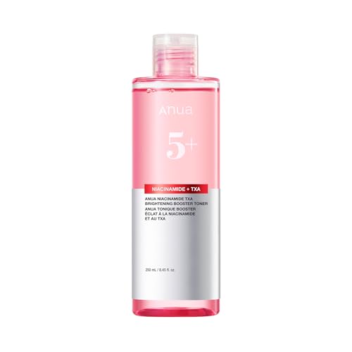 Anua Niacinamide Tranexamic Acid Brightening Booster Toner Lightweight Pink Essence Toner for Dark Spot Care Glow & Skin Clarity Korean Skincare 8.45 fl oz