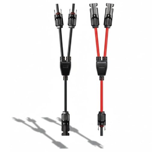 BTQSOL Solar Connectors Y Branch Parallel Panel Adapter Cable Wire Plug Tool Kit for PV (M/FF+F/MM)