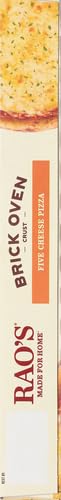 Miniatura 10 de Rao's Pizza congelada hecha para el hogar, cinco queso, corteza de horno de ladrillo, hecha con mozzarella, provolone, fontina, parmesano y romano