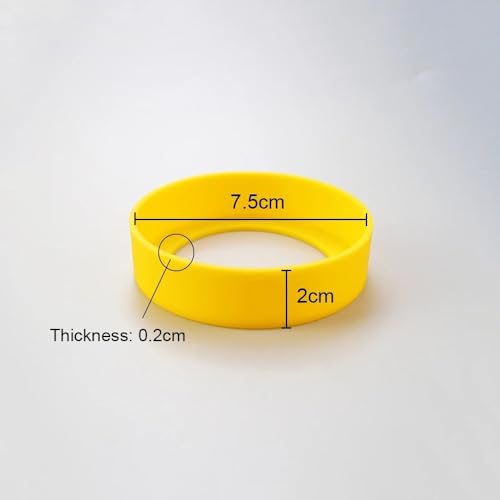 Frabakas Silicone Boot Sleeve Cap Cover Sheath Silicone Bottom Protective Non-Slip Heat Resistant Cup Mug Ring Coaster Tumbler Insulated Bottle Cup Bottom Sleeve Cover Round 7.5cm (Green)