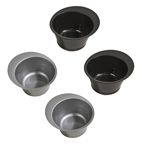 Didiseaon Hair Dyeing Tool 4pcs Professional Hair Dye Bowls Smooth Application Anti-static and Easy to Use