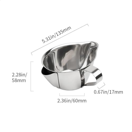 Vaso medidor espresso 300 ml acero inoxidable miniatura 2