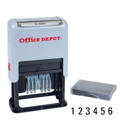 Amazon.com : Self inking numbered stamp : Office Products