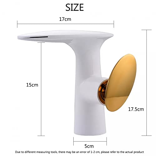 Robinet mitigeur de salle de bain noir et or pour changer d'évier