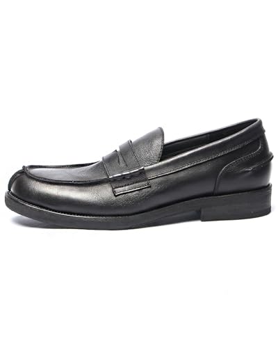 Loafers for Men - Penny Loafers in Genuine Leather | Split Toe Dress Shoes with Coin Slot Detail 1107-42