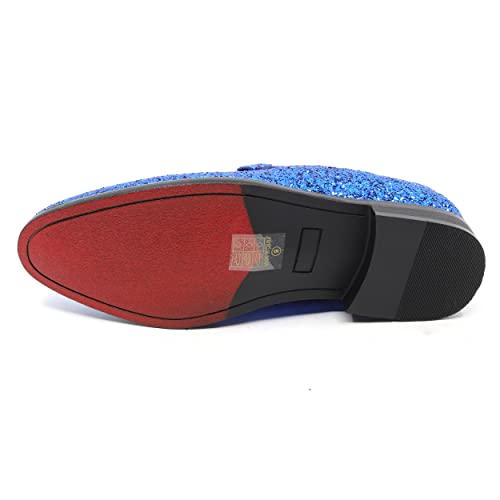 Image of Men's Velvet Designer Classic Dress Tuxedo Smoking Slipper Loafers Slip On Shoes SM-56