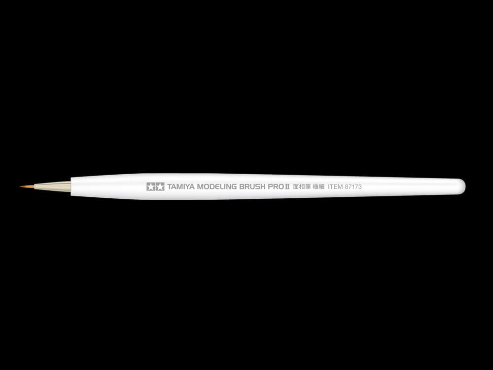 TAMIYA 87173 Brush Pro II Point Extra Fine (1) - Model Making Brush, Model Making Accessories, Craft Tools, Model Building Accessories