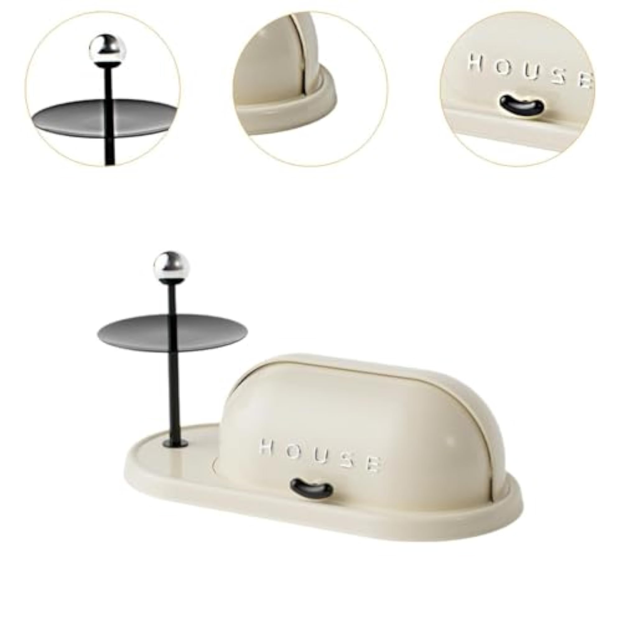 Creative White Key Tray for Entryway TV Cabinet