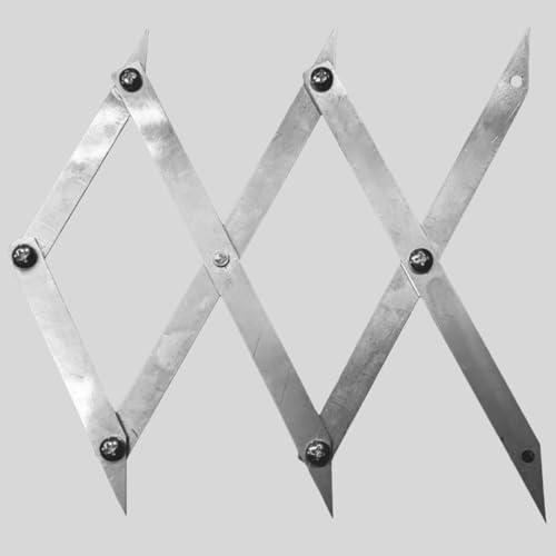 Picket Master Pro 3 Point, 3 Points Center Finder, Metal Equidistant Measuring Tool, Pipe Center Finder, Woodworking Scribe Center Finding Layout Tool, for Precise Measurements (1PC - 3 Point)