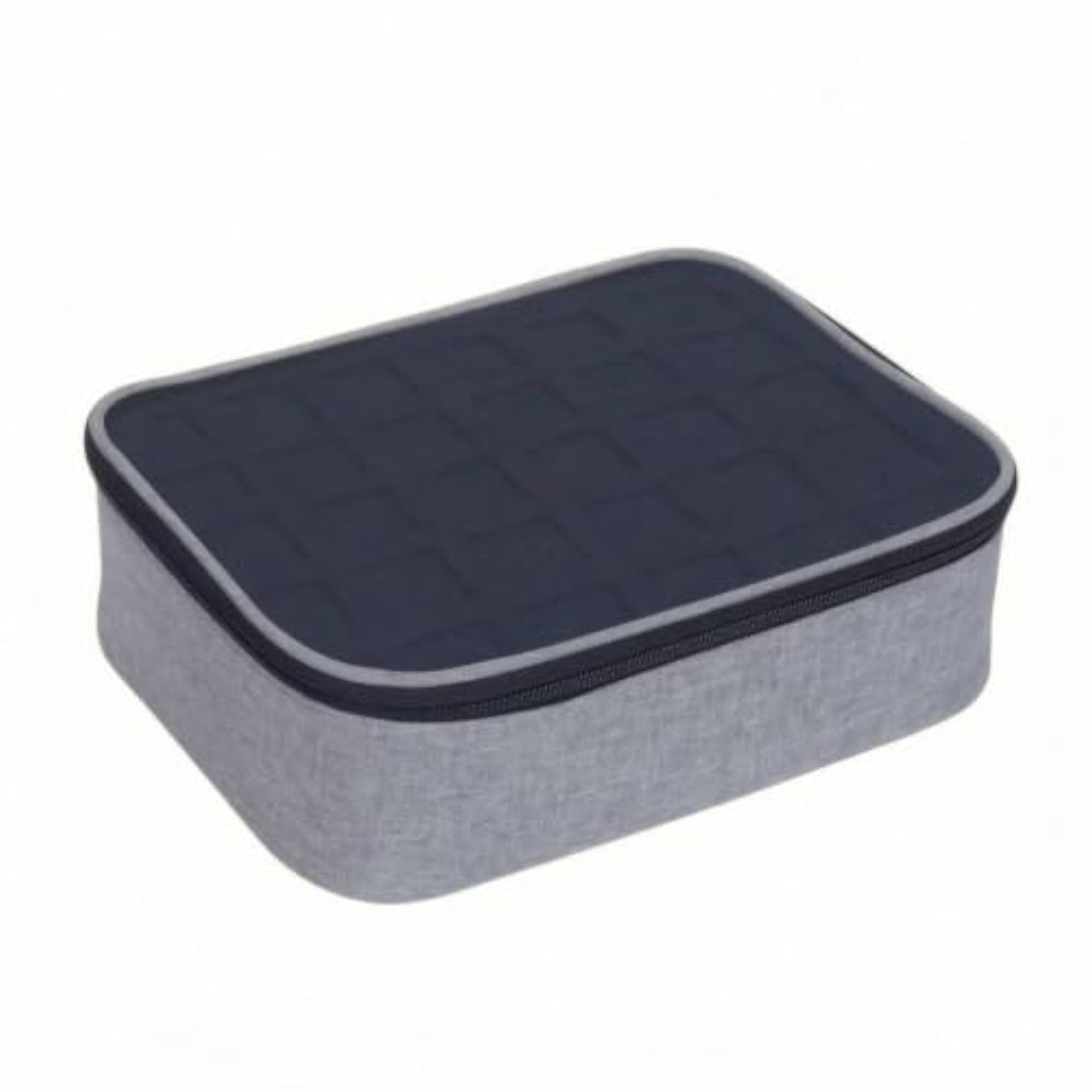 Nail Polish Organizer Case with Removable Divider, Gray