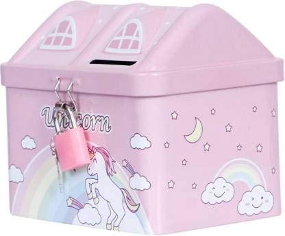 QUALITYZONE Unicorn Piggy Bank for Girls Water Game for Kids 3