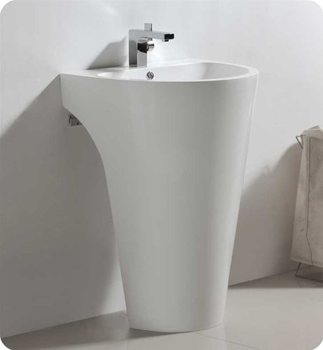 Fresca Parma 24" White Pedestal Sink #TOP5