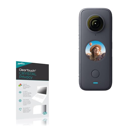 BoxWave Screen Protector Compatible with Insta360 ONE X2 - ClearTouch Crystal Privacy (2-Pack), Privacy Screen Protector Flexible Film Clear
