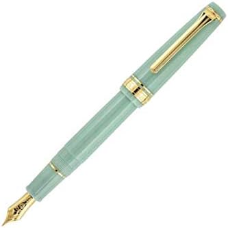 Sailor Fountain Pen, Four Seasons Loom, Fairy-free, Woven Crane, Medium Point, 11-1227-304 (Green)