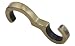 Thin Profile Antique Brass Picture Rail Hook