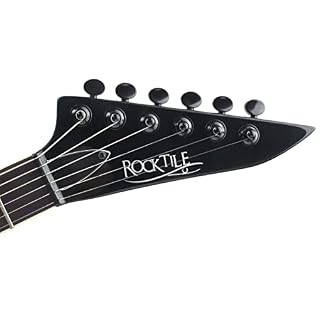 Rocktile Pro J150-TB Guitare électrique Transparent Black avec accessoires - Les Beatles, Paul McCartney, John Lennon, RIngo Starr, George Harrison Rocktile Pro J150-TB Guitare électrique Transparent Black avec accessoires – Image 5