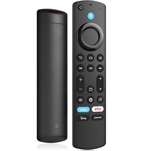 Voice Remote Replacement for All FireSeries, TV Cube/Stick, Compatible with Stick 4K Max/4K (1st/2nd Gen), Stick (2nd/3rd Gen)/Stick Lite/HD, Omni Series, Insignia/Toshiba/Pioneer Smart TV