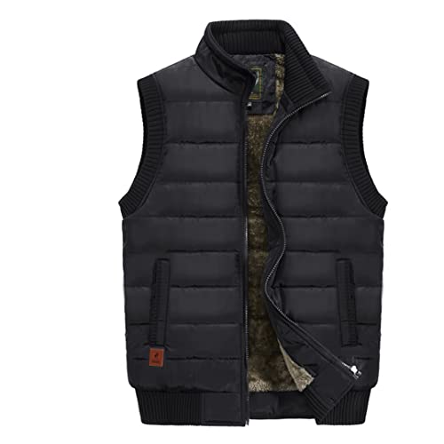 Men Large Size Winter Jacket Vest Casual Outdoor Windproof Vest Men Fleece Keep Warm Thicken Sleeveles Svest Men