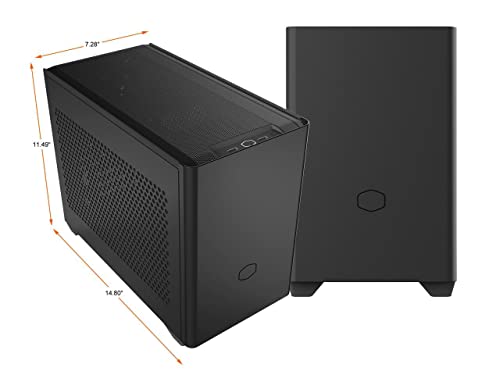 Image of Cooler Master NR200P SFF Small Form Factor Mini-ITX Case with Tempered Glass or Vented Panel Option, PCI Riser Cable, Triple-Slot GPU, Tool-Free and 360 Degree Accessibility