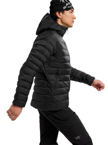 Image of Arc'teryx Cerium Hoody, Men's Down Jacket | Packable, Insulated Men's Winter Jacket with Hood | Black, X-Large