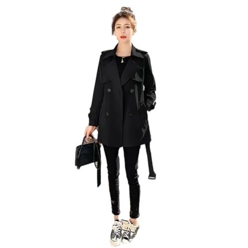 Women's Elegant Slimming Petite Trench Coat Stylish Coat