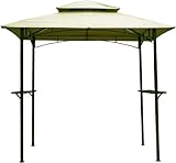 Kozyard Andra 8'X5' Soft Top Barbecue (BBQ) Grill Canopy (Tent) with 4pcs Detachable LED Light