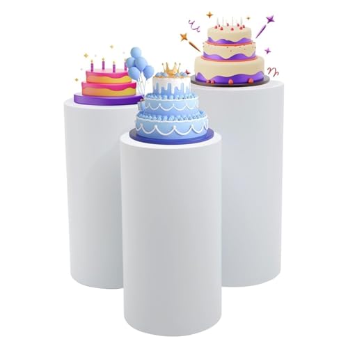 Solution de présentation élégante cylindrique 36x75 cm pour décors de fête chic