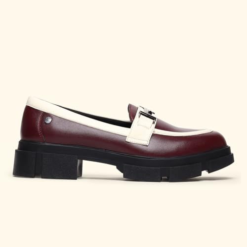 Image of YOHO Stella Loafers for Women | Comfortable & Stylish Chunky Sole Bellies | Fashion Moccasins with Footpharma Footbed | Slip-on for Casual & Formal Wear | 001