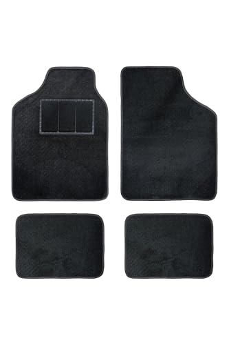 +PWR Car Parts Tapis de Moquette Torino Tapis de Voiture Universel. 81% PVC 19% Tapis, Taille 65x45 cm / 33x45 cm. Protégez Le Sol d'origine de Votre véhicule.
