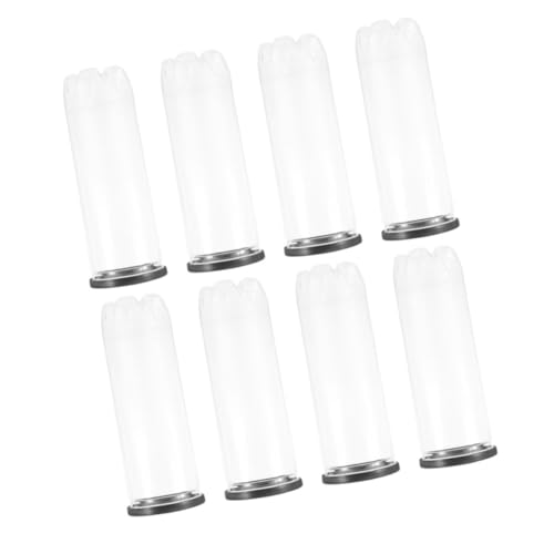 Bote de balones de tenis Alipis, contenedor de PVC transparente para entrenamiento, 8 unidades