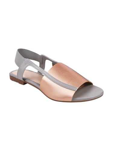 Image of SilverArrow womens Voyaga Flat Sandal, Fashion Sandals with Strap, Suitable for Fusion Outfit