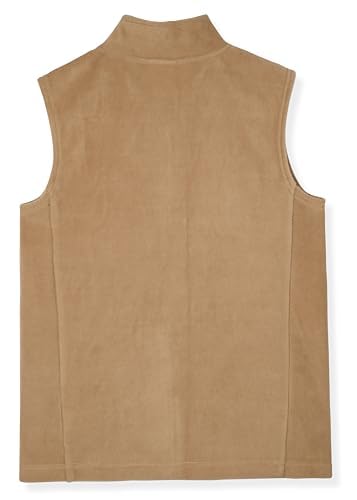 Image of Champion Boys Polar Fleece Vest Lightweight Sleeveless Zip Front Jacket with Pockets, Kids Outdoor Layering