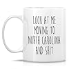 Retreez Funny Mug for Moving to North Carolina - Moving to North Carolina Gift - 11 Oz Ceramic Coffee Cup for Relocating to North Carolina - Humorous Farewell Gift For Birthday, Moving Away For Women #1