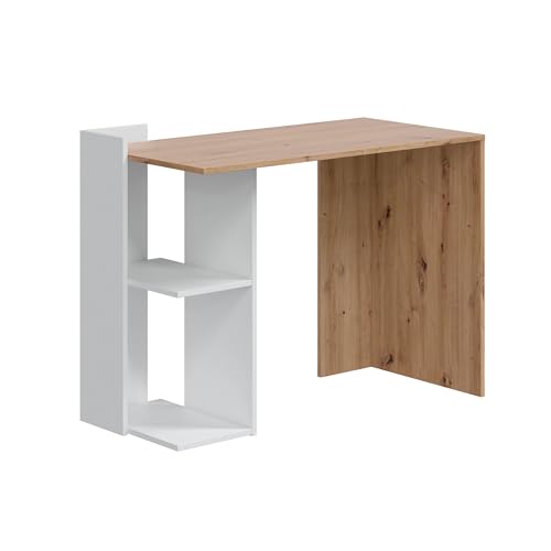 habeig Schreibtisch mit Regal Arbeitstisch Holzschreibtisch Kinderschreibtisch Tisch, 100cm breit