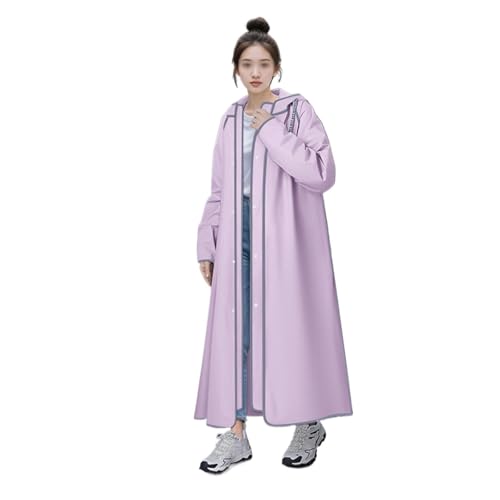 Poncho pluie adultes M pourpre imperméable avec capuche pour camping