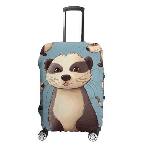 Hairy Ferret Printed Luggage Cover Protector, Fits 18-32 Inch Luggage