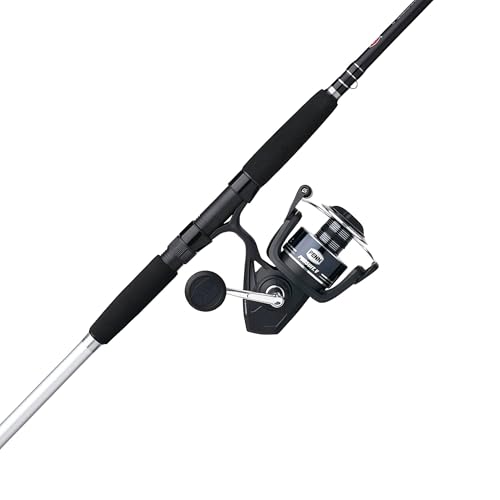 Penn Pursuit V Travel Spinning Reel 10' 4-PieceFishing Rod Combo, Graphite Composite Rod Blank Construction, EVA Handles