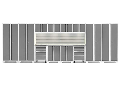 NewAge Products Bold Series White 14 Piece Set, Garage Cabinets, 56999