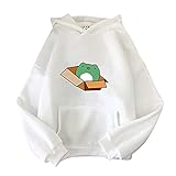 Damen Kapuzen-Sweatshirt Outdoor Strickpullover Einfarbig Sweatjacke Stickerei Lässiges Farbblock Pullover Sweatshirt Hoodie Plüsch Hip Hop Pull-Over Drucken Baumwoll Mischung Übergroße