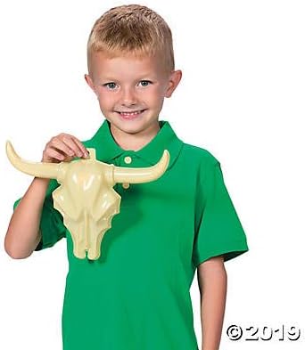 Fun Express Steer Head Skulls - Plastic Western Wall Decorations for Cowboy & Western Themed Parties Rustic Style Decor for Events Celebrations & Parties Decor & Rustic Celebrations - 12 Pieces image 3