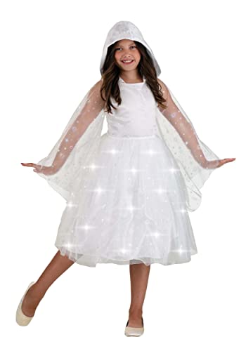 Disfraz infantil de fantasma blanco con luces LED miniatura 1