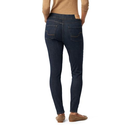 Levi Strauss Signature Gold Women's Totally Shaping Pull-on Skinny Jeans Mid-Rise Stretch Denim (Available in Plus Size), Blue Rhythm, 8 Medium