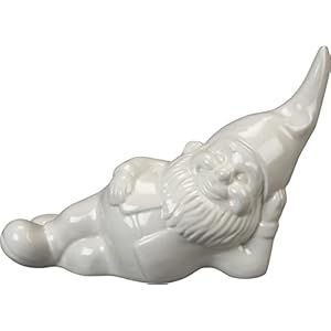 Primitives by Kathy Lounging Stoneware Gnome Figurine 10 Inch